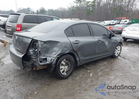 2012 Honda Civic Lx z USA, uszkodzony, nr VIN 19XFB2F56CE093041